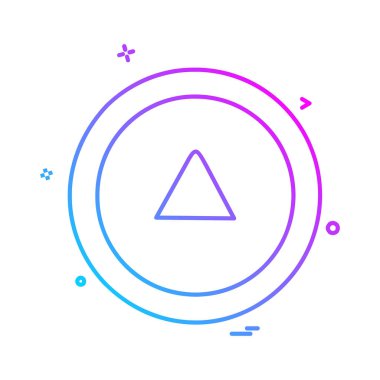 Yukarı ok simgesi tasarım vektörü