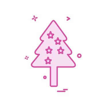 Ağaç simgesi tasarım vektörü