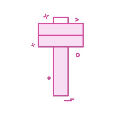 Simge vektör tasarımı çekiç