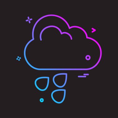 Hava simgesi tasarım vektörü