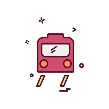 Araç simgesi tasarım, renkli vektör çizim