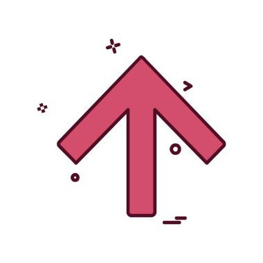 Ok simgesi tasarım vektörü