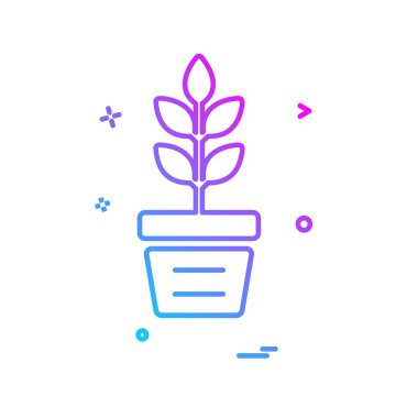 Bitki simge tasarlamak vektör