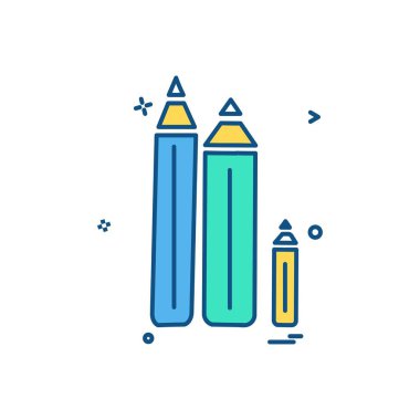 Kalem simge tasarlamak vektör