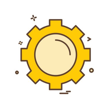 Dişli simge tasarlamak vektör