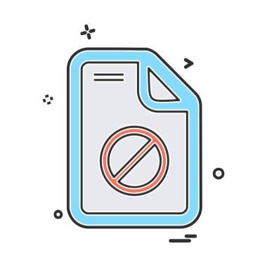 Belge simgesi tasarım vektörü 