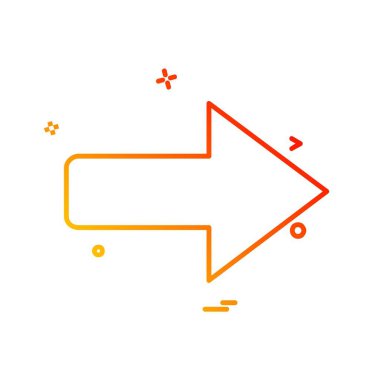 Sağ ok simge tasarlamak vektör