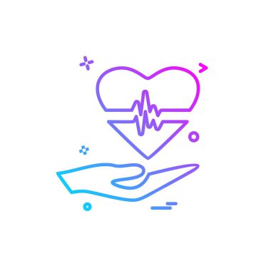 Tıbbi simge tasarım, renkli vektör çizim