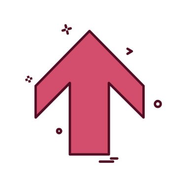 Ok simgesi tasarım vektörü