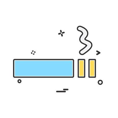 Sigara simgesi tasarım vektörü