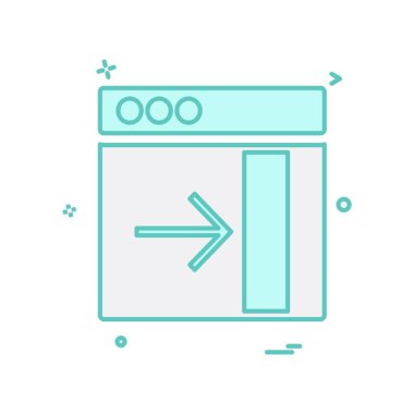 Web düzen simge tasarlamak vektör