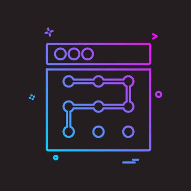 Web düzen simge tasarlamak vektör