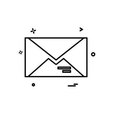 İleti simge tasarlamak vektör