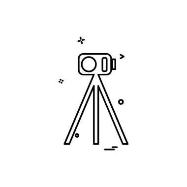 Kamera simgesi tasarım vektörü