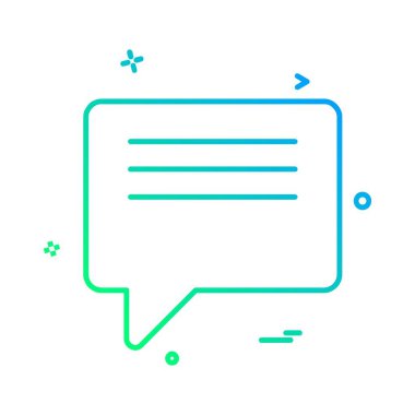 İleti simgesi tasarım vektörü 