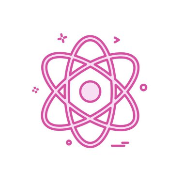 Nükleer simge tasarlamak vektör