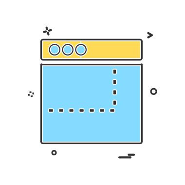 Web düzeni simge tasarım vektörü