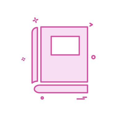 kitap okul çalışma simge vektör tasarımı