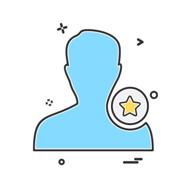 Avatar simge tasarlamak vektör