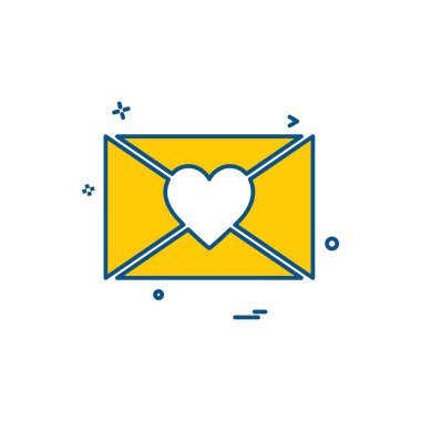 Sevgililer günü simge tasarlamak vektör