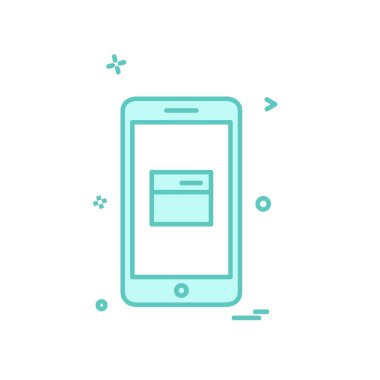 Telefon simgesi tasarım vektörü