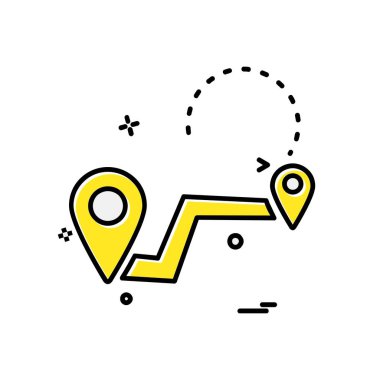 Navigasyon simgesi tasarım vektörü