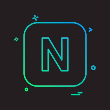 İngilizce alfabe simge tasarlamak vektör 