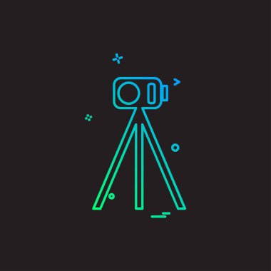 Kamera simgesi tasarım vektörü