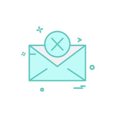 İleti simgesi tasarım vektörü