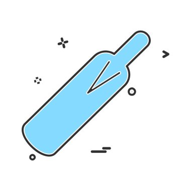 Kriket simge tasarlamak vektör 