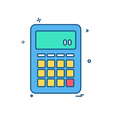 Hesap makinesi simgesi tasarım vektörü