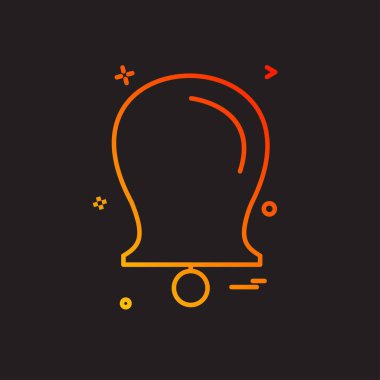 Çan simgesi tasarım vektörü