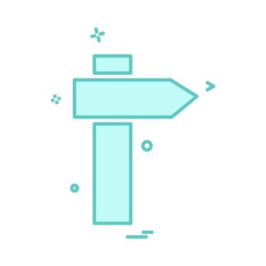 Yön ok simgesi tasarım vektörü 