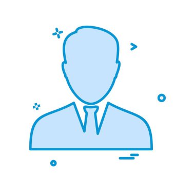 Avatar erkek simge tasarım vektörü