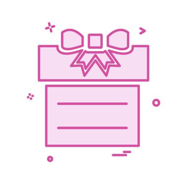 Giftbox simge tasarlamak vektör