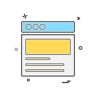 Web düzeni simge tasarım vektörü