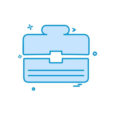 Evrak Çantası'nı simge tasarlamak vektör 