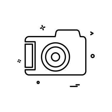 Kamera simgesi tasarım vektörü