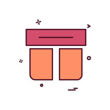 Giftbox simge tasarlamak vektör