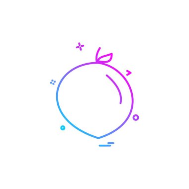 Meyve simgesi tasarım vektörü