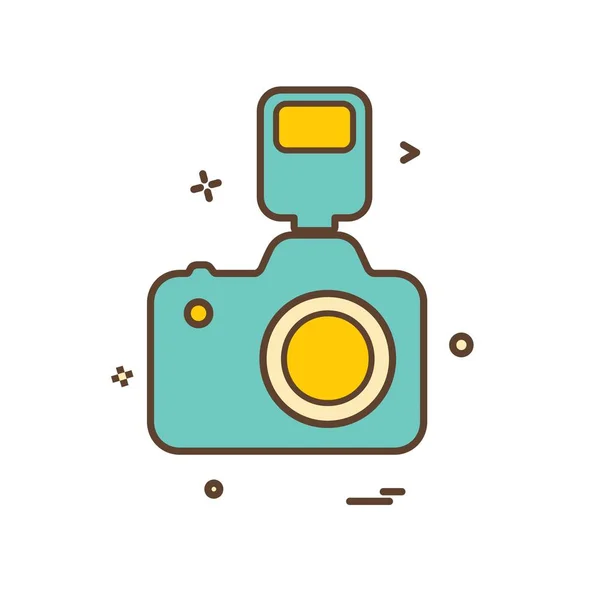 Camera Icon Design Vector — Stock Vector