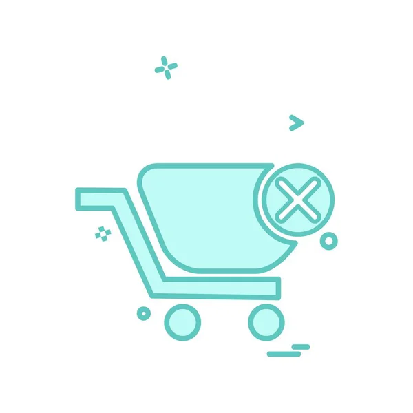 Shopping Ikone Design Vektor Illustration — Stockvektor