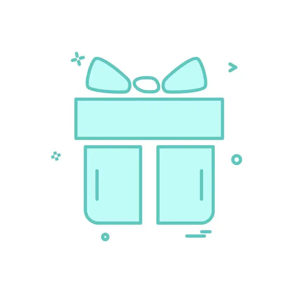 Icono Caja Regalo Diseño Vector Ilustración — Archivo Imágenes Vectoriales