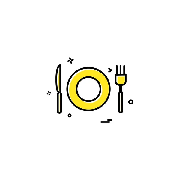 Vector Diseño Icono Alimentos — Vector de stock