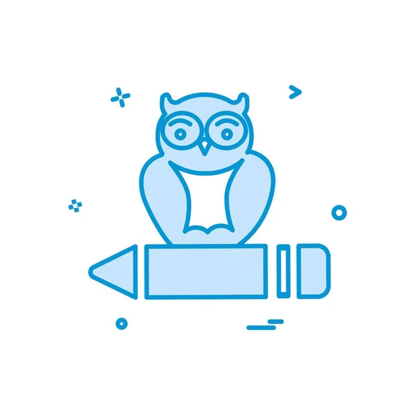 Owl Icon Design Vector — Stock Vector