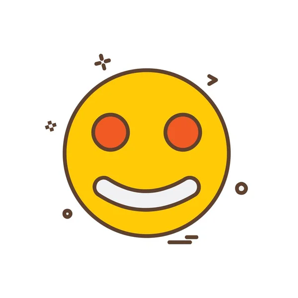 Vetor Design Ícone Emoji —  Vetores de Stock