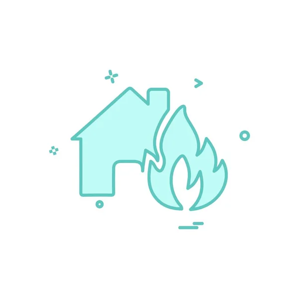 Home Icon Design Vektor Illustration — Stockvektor