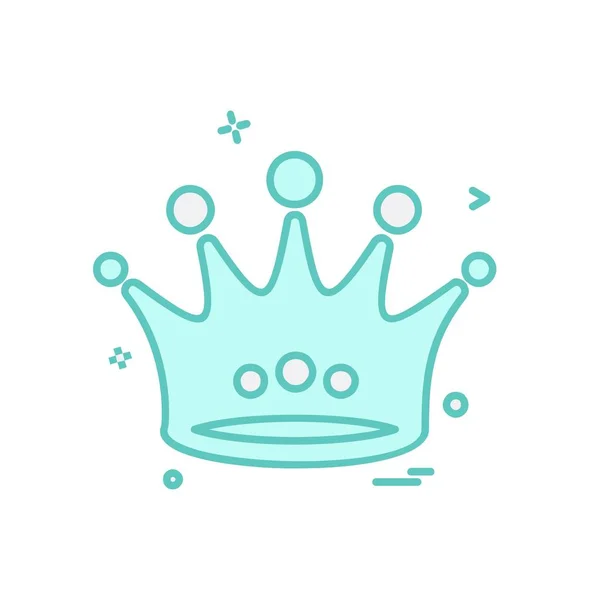 王冠のアイコン デザインのベクトル — ストックベクタ