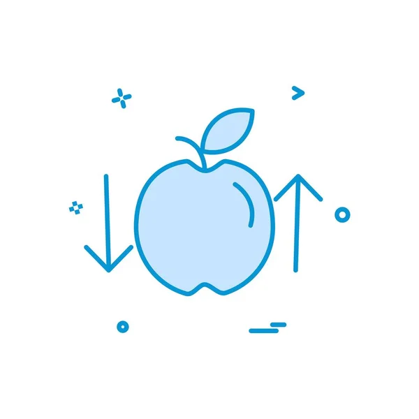 Vecteur Conception Icône Apple — Image vectorielle