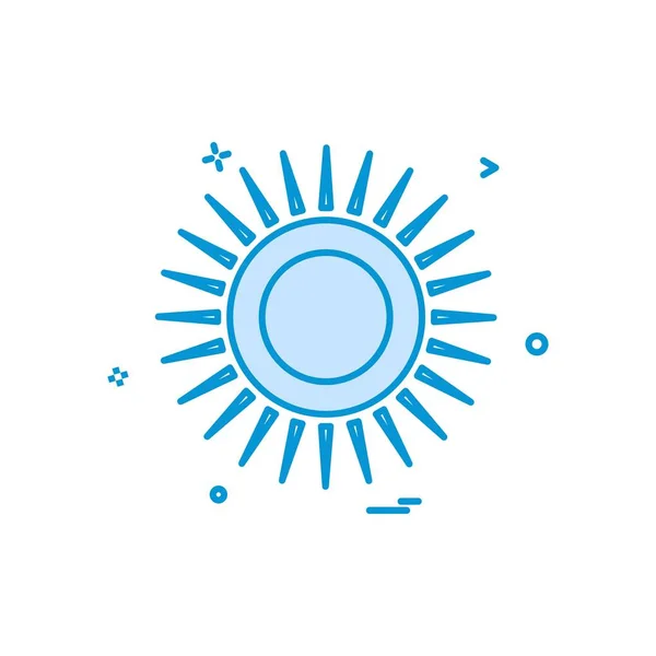 Sun Icon Design Vector — Stock Vector